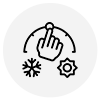 Digital control icon for HeatMePro safe portable heater